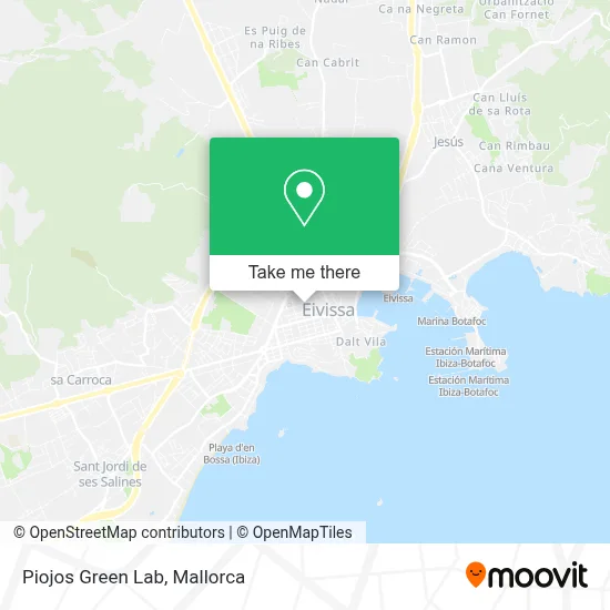 Piojos Green Lab map