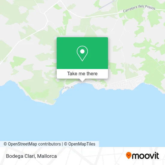 Bodega Clari map