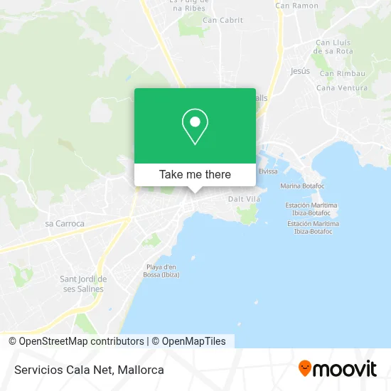 Servicios Cala Net map