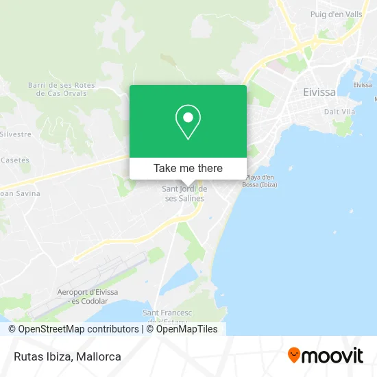 Rutas Ibiza map