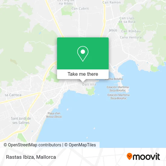 Rastas Ibiza map