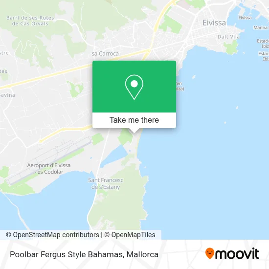 Poolbar Fergus Style Bahamas map