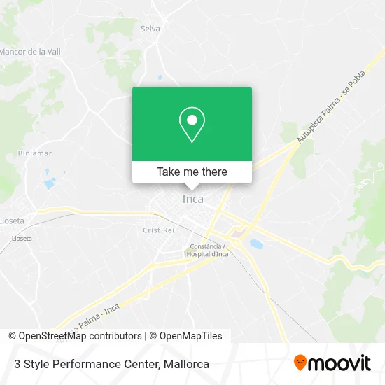 3 Style Performance Center map