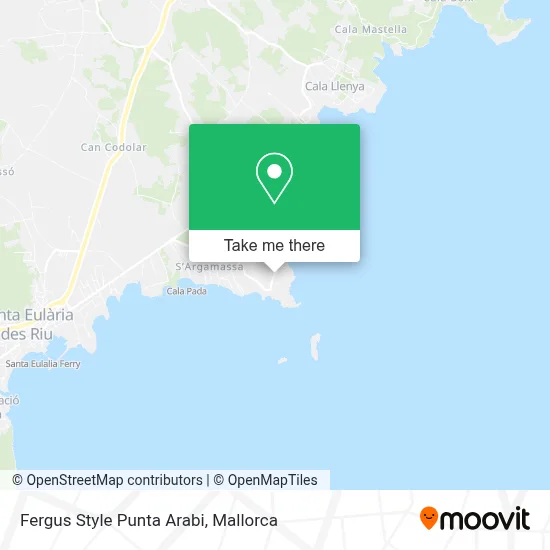 Fergus Style Punta Arabi map