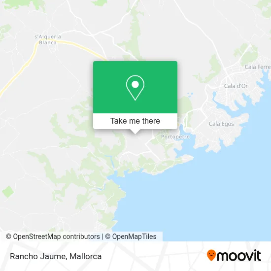 Rancho Jaume map