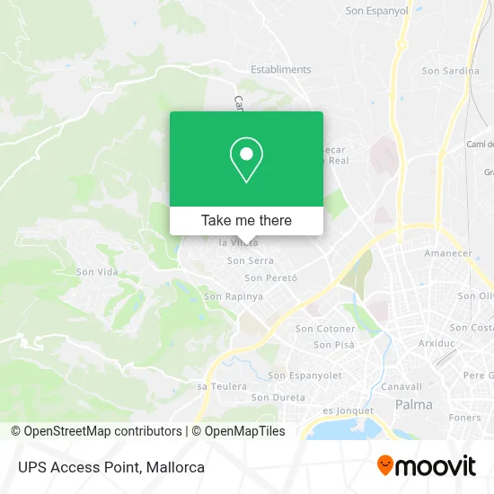 Ups Access Point map