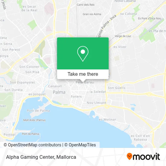 Alpha Gaming Center map