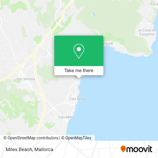 Miles Beach map