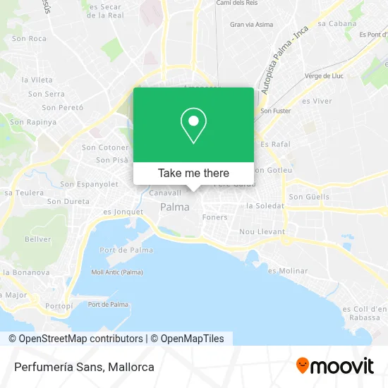 Perfumería Sans map