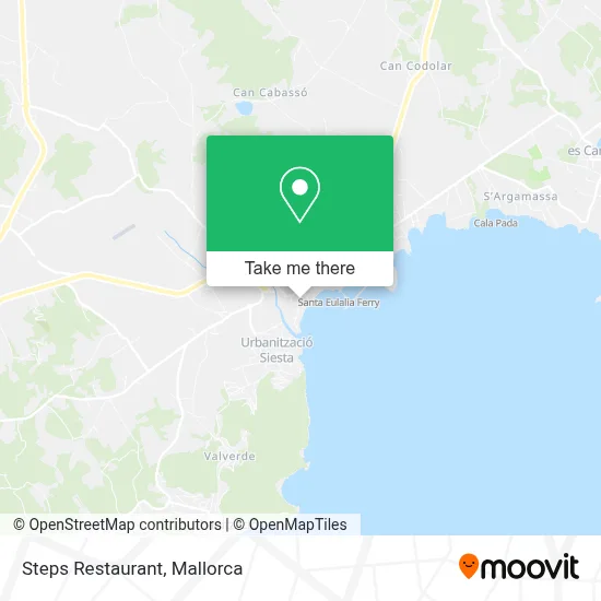 Steps Restaurant map