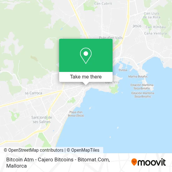 Bitcoin Atm - Cajero Bitcoins - Bitomat.Com map
