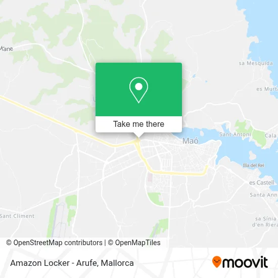Amazon Locker - Arufe map