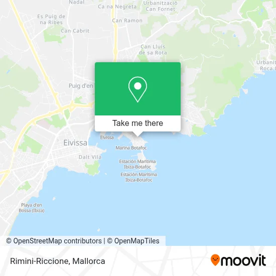 Rimini-Riccione map