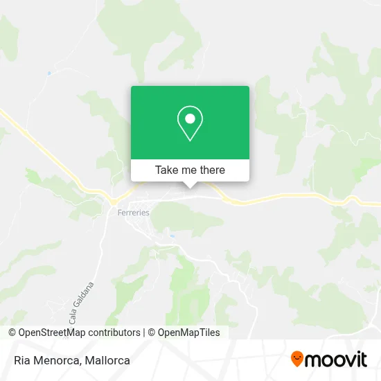 Ria Menorca map