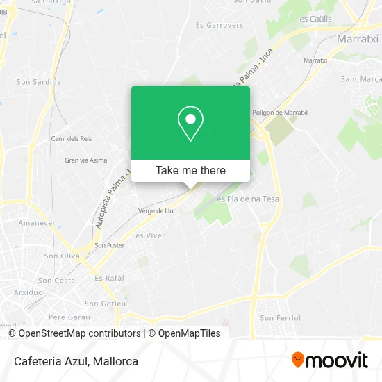 Cafeteria Azul map