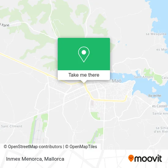 Inmex Menorca map