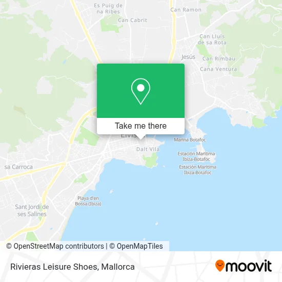 Rivieras Leisure Shoes map