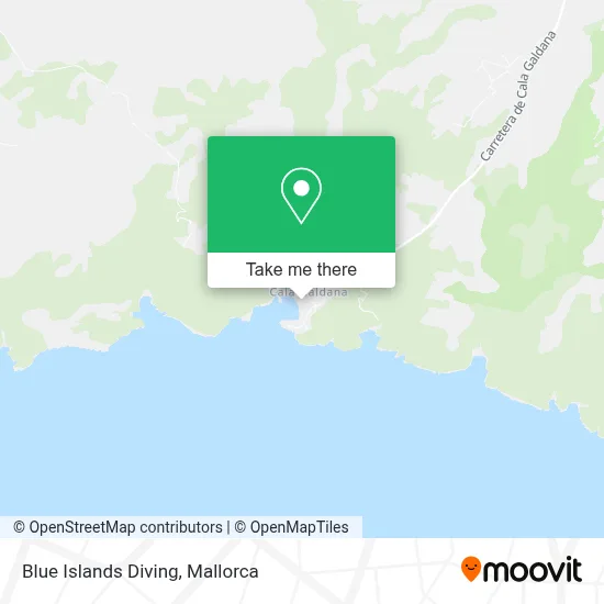 Blue Islands Diving map