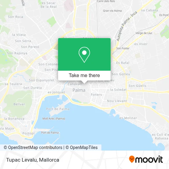 Tupac Levalu map