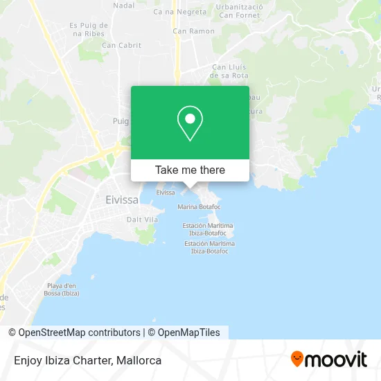Enjoy Ibiza Charter map