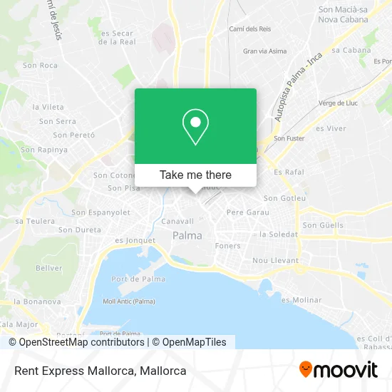 Rent Express Mallorca map
