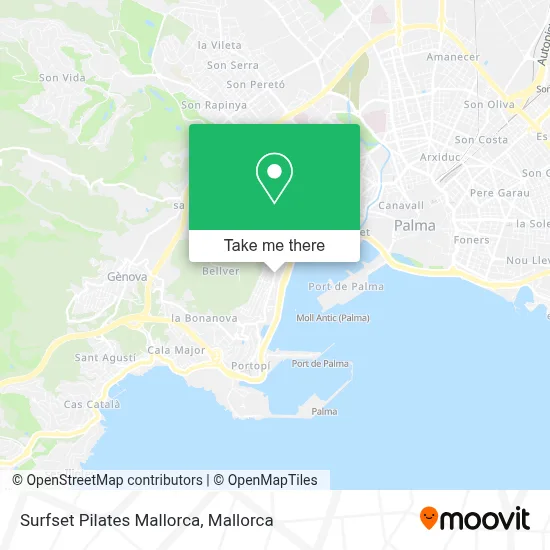 Surfset Pilates Mallorca map
