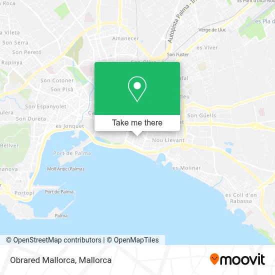 Obrared Mallorca map