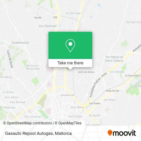 Gasauto Repsol Autogas map