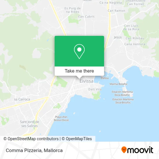 Comma Pizzeria map
