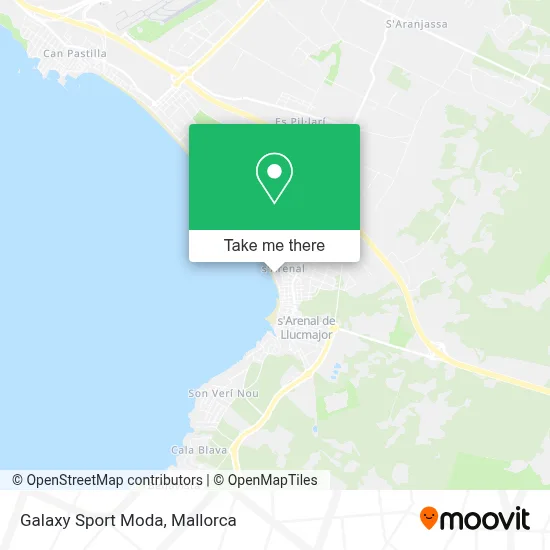Galaxy Sport Moda map