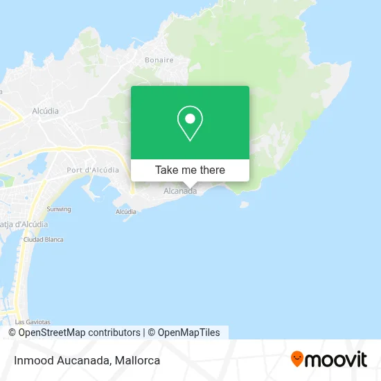 Inmood Aucanada map
