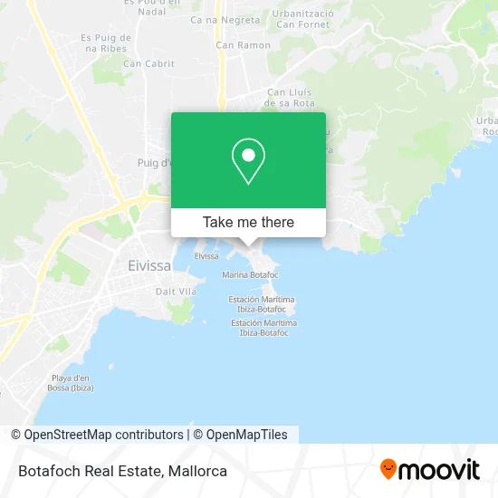 Botafoch Real Estate map