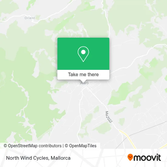 North Wind Cycles map
