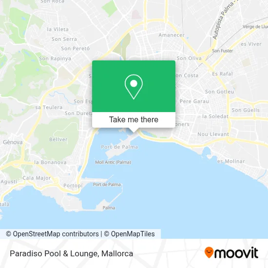 Paradiso Pool & Lounge map