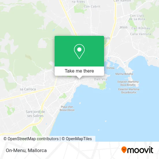 On-Menu map