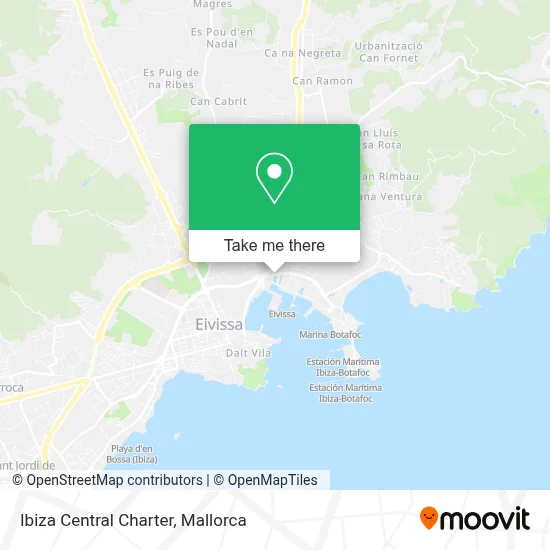 Ibiza Central Charter map