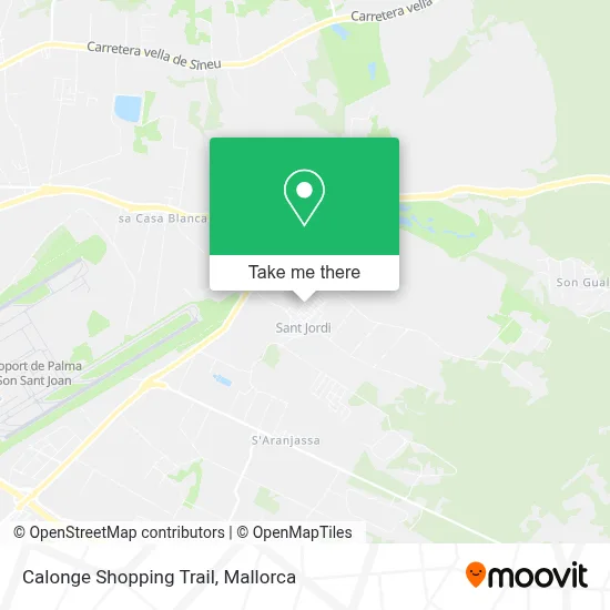 Calonge Shopping Trail map