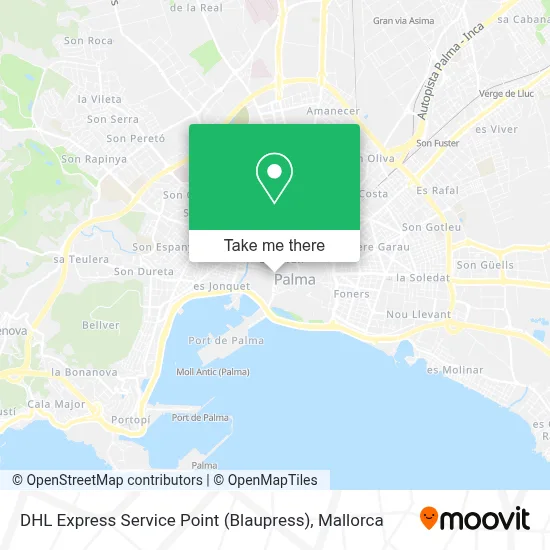 DHL Express Service Point (Blaupress) map