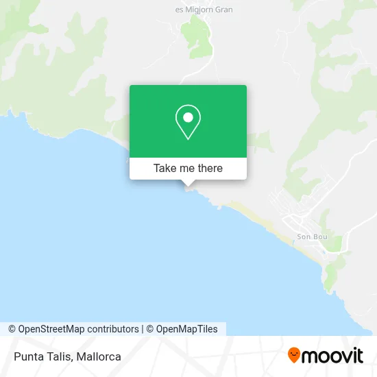 Punta Talis map