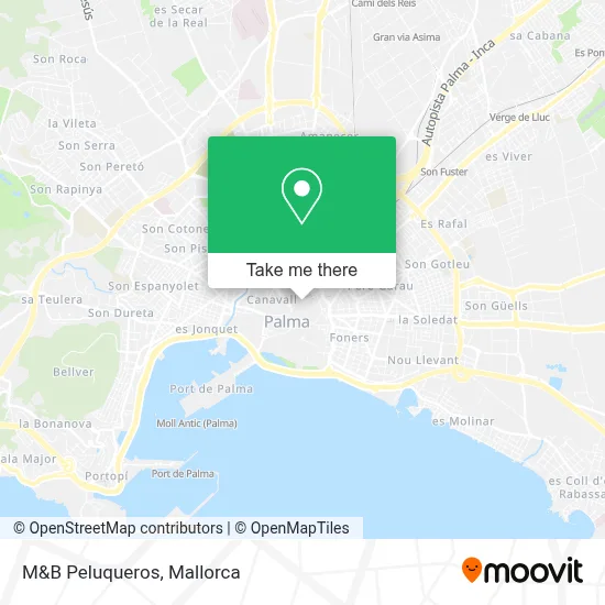 M&B Peluqueros map