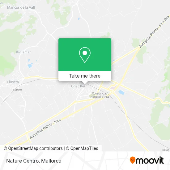 Nature Centro map