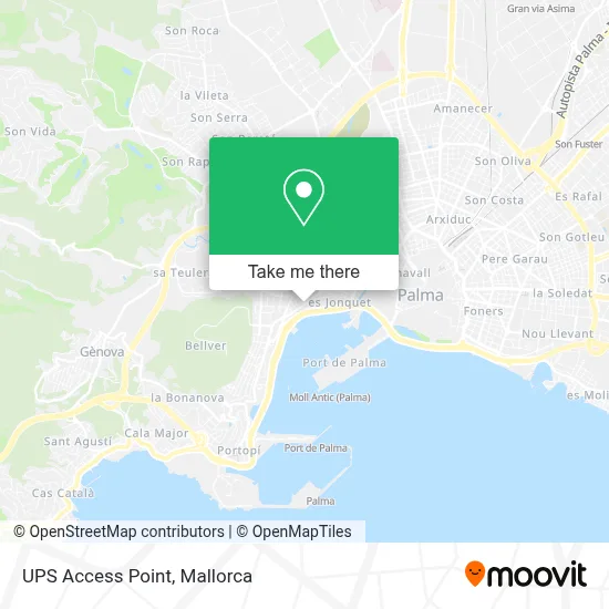 Ups Access Point map