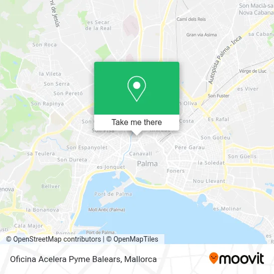 Oficina Acelera Pyme Balears map