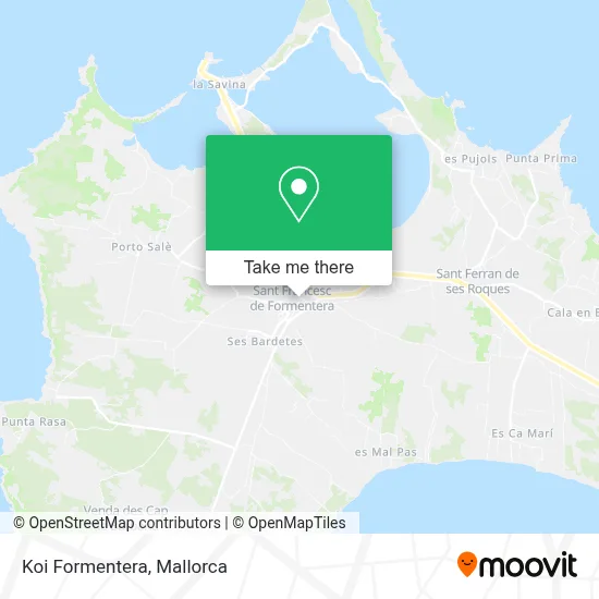 Koi Formentera map