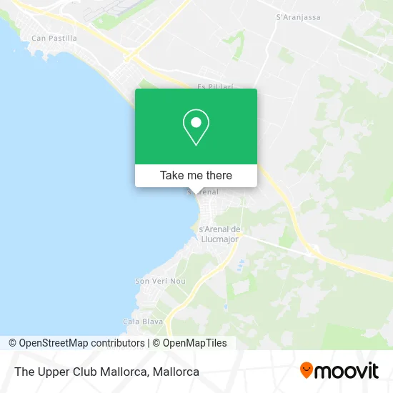The Upper Club Mallorca map