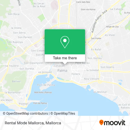 Rental Mode Mallorca map