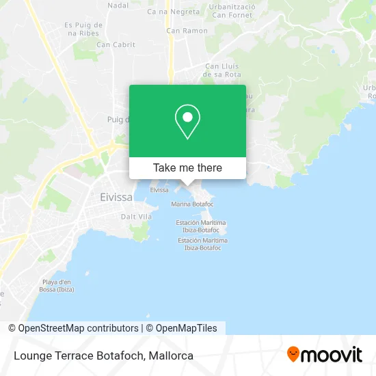 Lounge Terrace Botafoch map