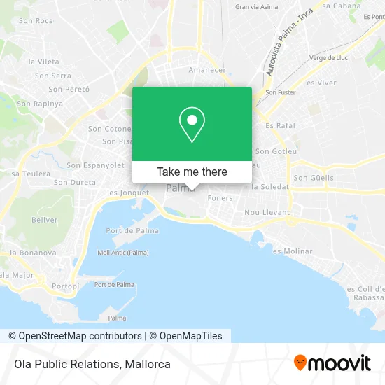 Ola Public Relations map