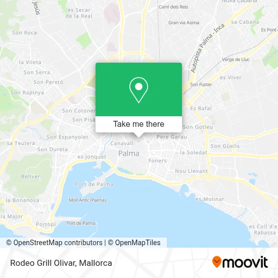 Rodeo Grill Olivar map