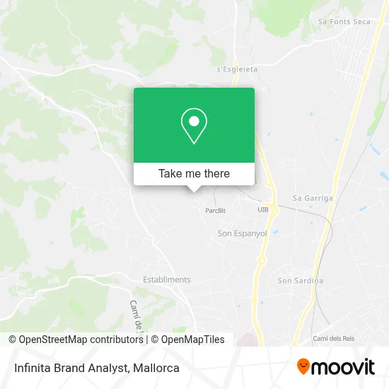 Infinita Brand Analyst map
